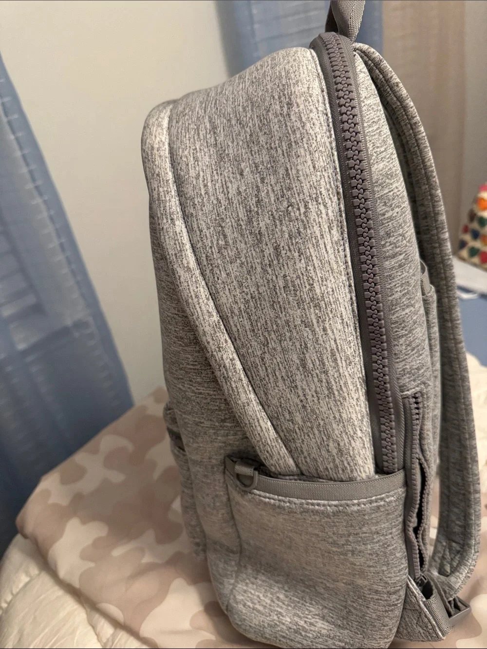 Dagne Dover Heather Light Gray Backpack